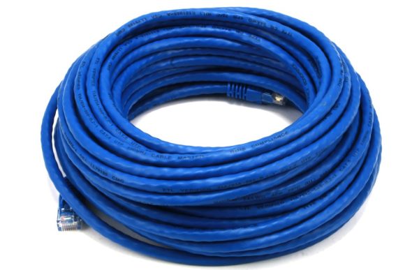 15M 24AWG Cat6 550MHz UTP Ethernet Bare Copper Network Cable - Blue-0