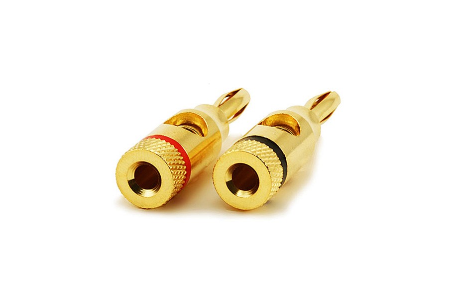 Copper Speaker Banana Plugs,Open Screw Type