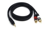 0.9M (3ft) Premium 3.5mm Stereo Male to 2RCA Male -0