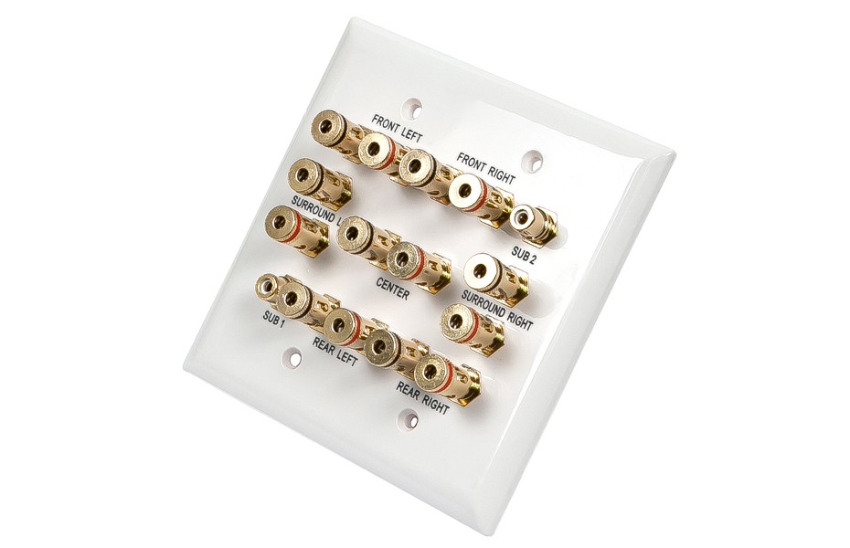 7.2 Surround Sound Distribution Wall Plate