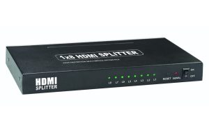 1x8 HDMI Splitter with 3D Passthrough Full HD 1080P, Deep Color, HD Audio-0