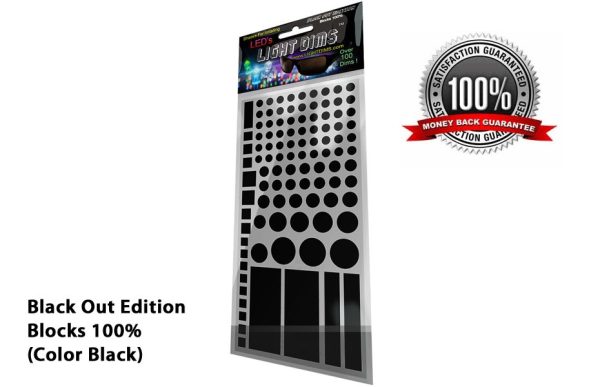 LightDims™ - Black Out Edition Blocks 100% (Colour Black)