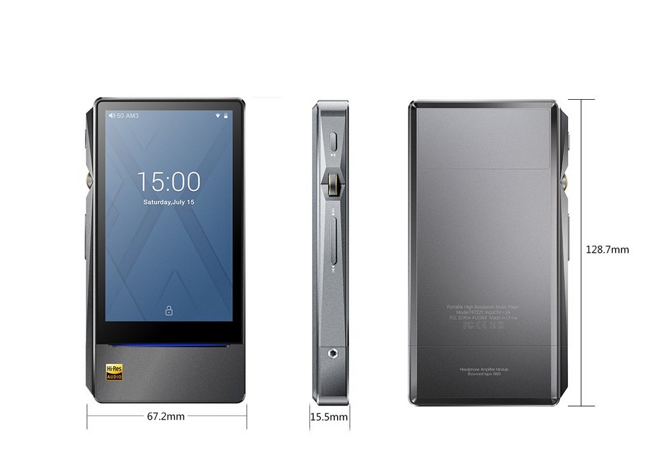 Lecteur Audio Haute Définition FiiO X7mkII - Argenté, 512 Go, WiFi, Bluetooth
