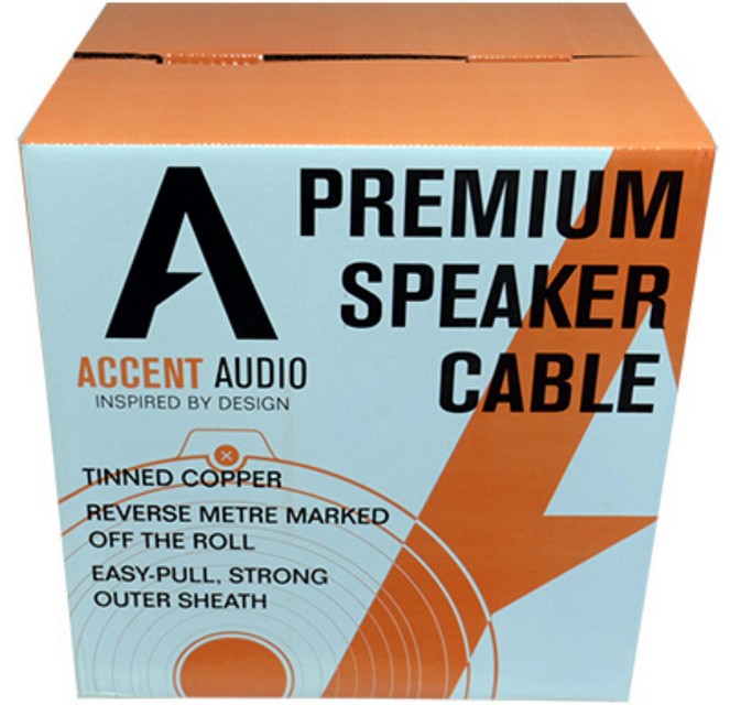 Accent Audio 14 AWG 4 Core Premium Speaker Cable (150M spool)