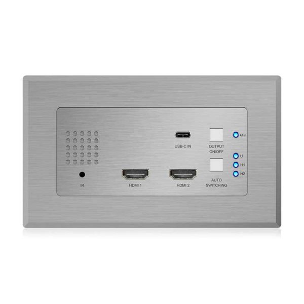 Rapallo | Blustream HEX31WP-TX 2 x HDMI & 1 x USB-C Wall Plate HDBaseT™ Transmitter