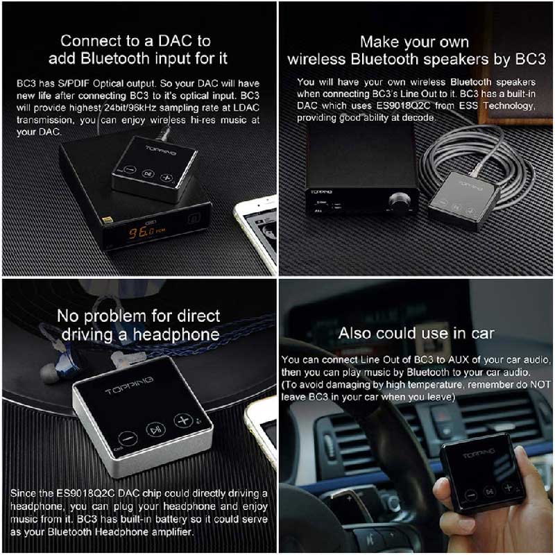 Topping BC3 Bluetooth Decoder LDAC Receiver | Rapallo