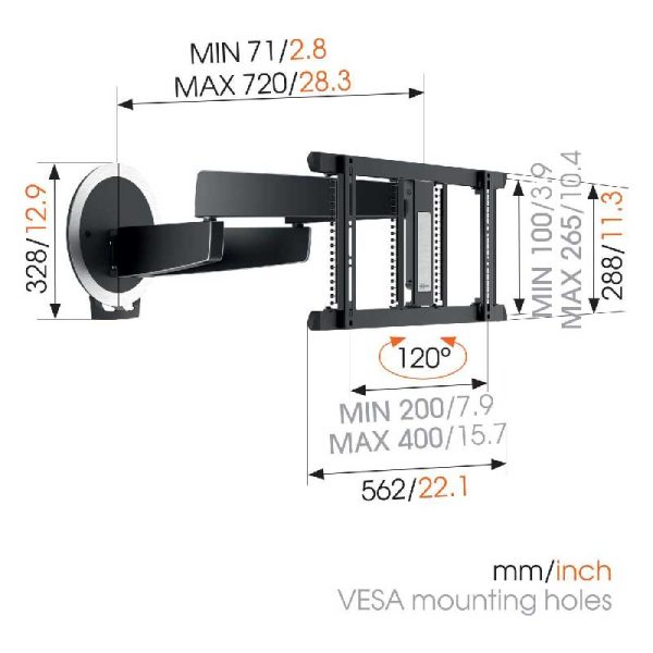 Rapallo | Vogels MotionMount NEXT 7356 Full-Motion Motorised TV Wall Mount